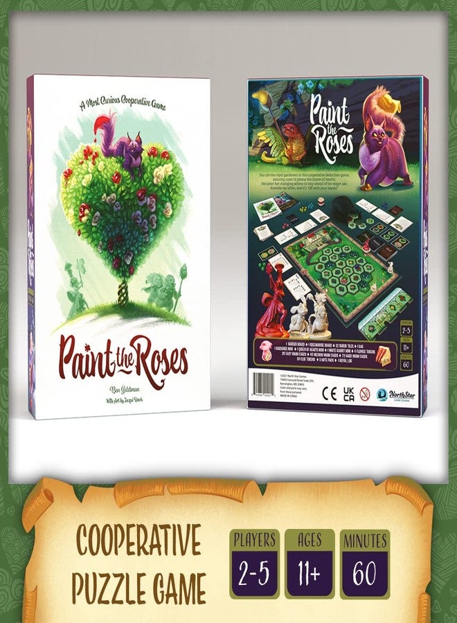 North Star Games Northstar Game Studio Paint The Roses Board Game | Cooperative Strategy Game for Adults, Teens and Families | Alice in Wonderland Puzzle Game | 2 to 5 Players, Play in 60 Minutes - Image 2